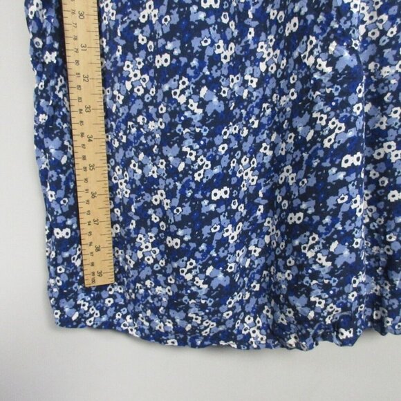 Seraphine Maternity Nursing Blue 4 Floral Contrast Maxi Dress Sleeveless 248 - Picture 9 of 10